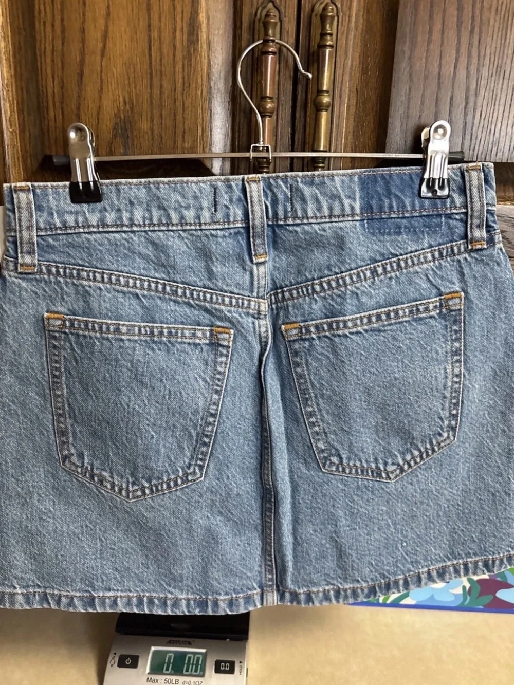 New Women’s Abercrombie & Fitch High Rise Denim Skirt Size 26/2 With Pockets